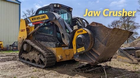 jaw crusher for skid steer|skid steer rock grinder.